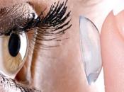 L'écran s'embarque sein même lentilles contact