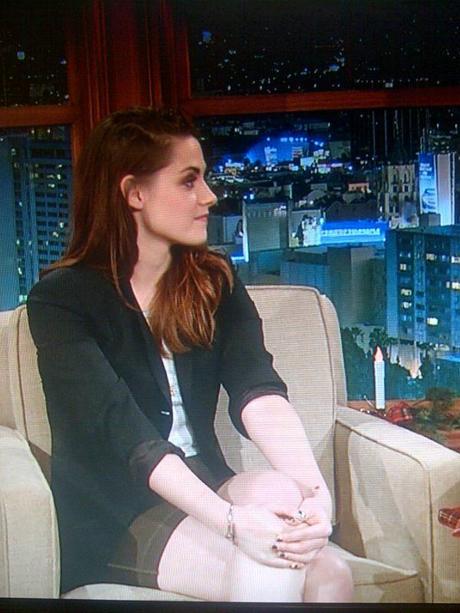 Kristen Stewart au Late Late Show avec Craig Ferguson .