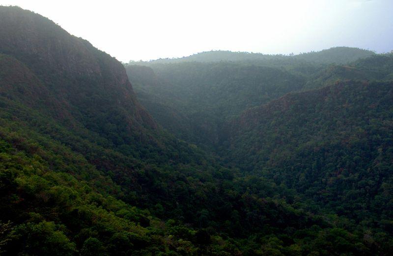 View of the Togo-Atakora Mountain Range from Mount Afadjato