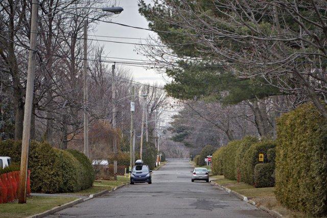 C'est dans une maison de cette rue à... (Photo: Patrick Sanfaçon, La Presse)