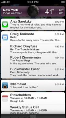Repensons le Centre de Notifications sur iPhone...
