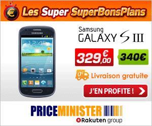 Super Bon Plan : Le Samsung Galaxy S3 mini bleu à 329 €