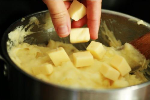 fromage dans purée