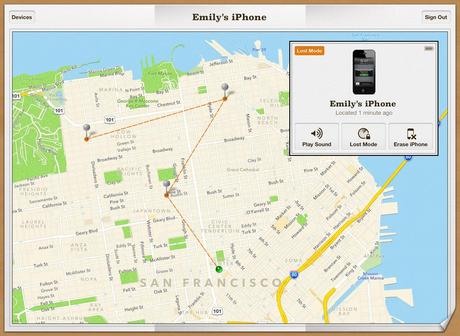 « Localiser mon iPhone » mis à jour, avec ajout de la fonction Itinéraire.