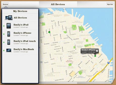 « Localiser mon iPhone » mis à jour, avec ajout de la fonction Itinéraire.