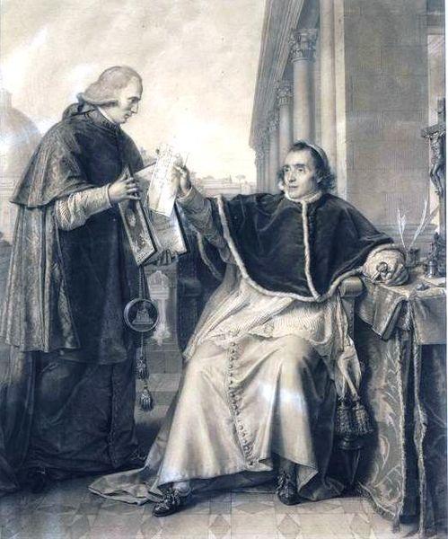 Signature du Concordat entre la France et le Saint-Siège, par le pape Pie VII, le 15 août 1801 