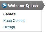 welcome splash, splash page
