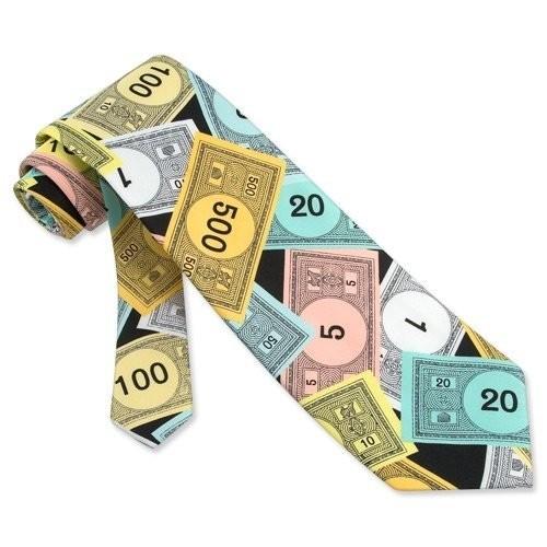 La cravate aux billets de banque : 11,40 euros