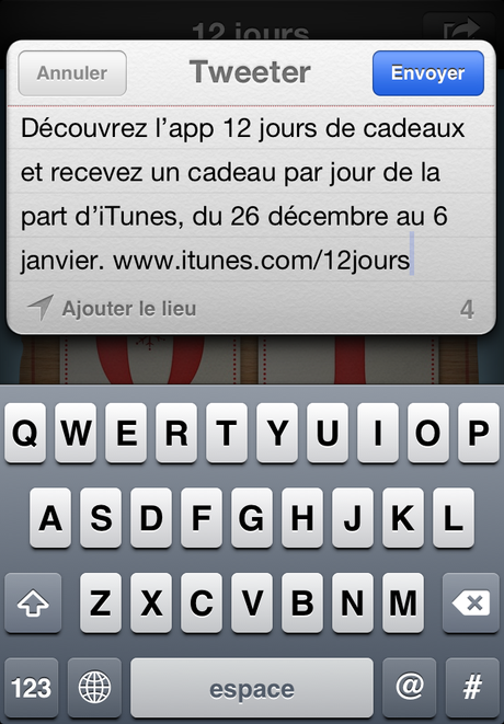 L’app 12 jours de Cadeaux iTunes est de nouveau disponible!