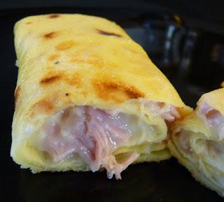 Crêpes jambon-fromage maison
