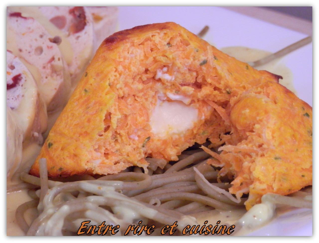 Petits moelleux à la carotte - coeur fromager