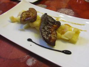 escalope de foie gras pommes caramel macvin