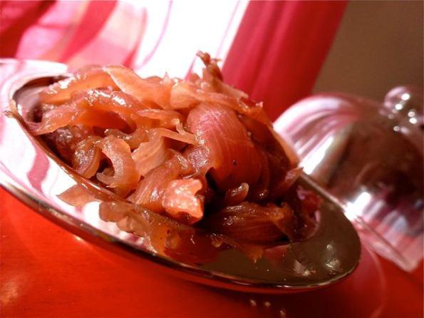 Confit d'oignons rouges au vin rouge - 2