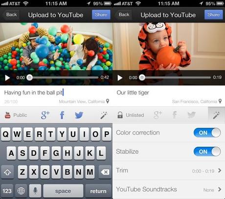YouTube Capture nouvelle apps iOS YouTube