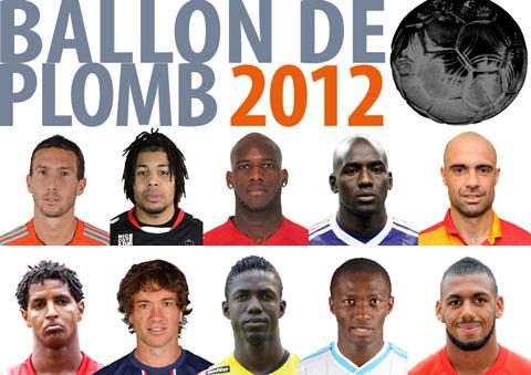 Les 10 candidats au Ballon de Plomb 2012