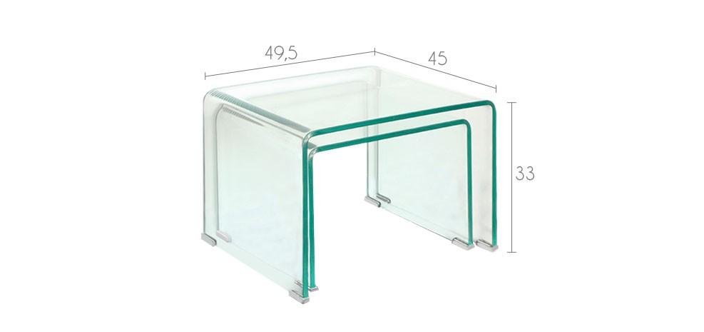 tables basses en verre design prix discount