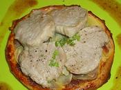 Rosace mignon porc feuilletée sauce gingembre confit