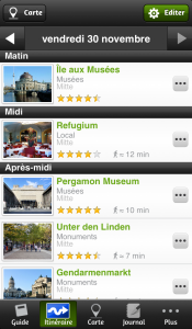 Itinéraires de visites