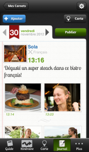 Carnet de voyage mTrip