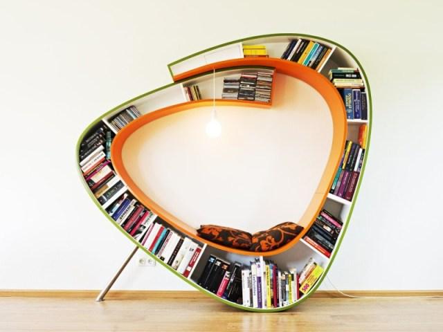 Bookworm, une étagère design étonnante 