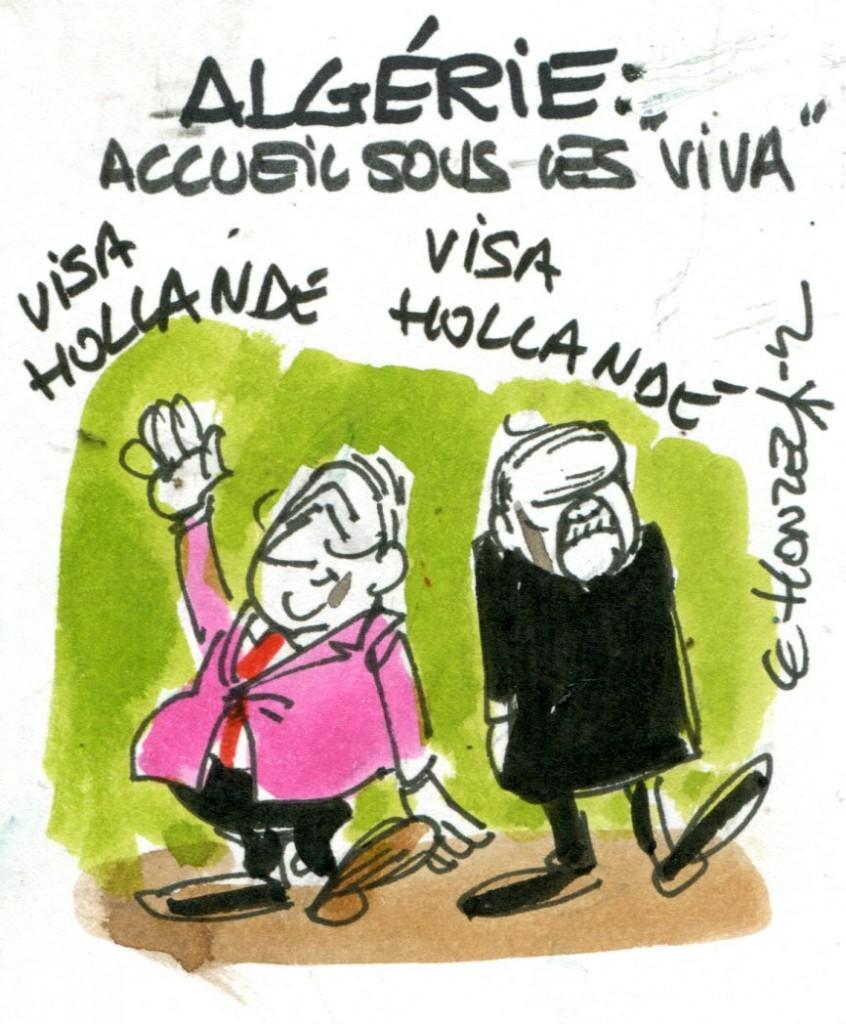 Hollande en Algérie : accueil sous les 