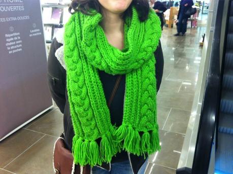 Tuto DIY modèle écharpe hiver torsades Tuto DIY modèle écharpe hiver torsades