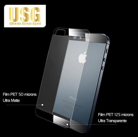 Le dos de votre iPhone 5 à l’abri des rayures avec la protection transparente USG