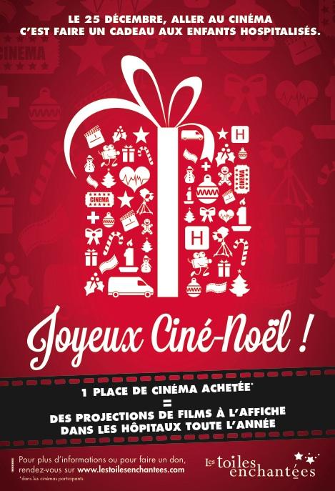 Joyeux-Ciné Noël une bonne action pour les enfants hospitalisés avec les Toiles Enchantées