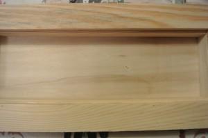 Coupelle de Noël, bois brut