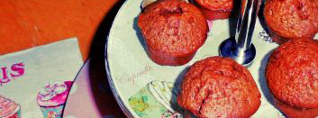 Petits muffins au chocolat vintage