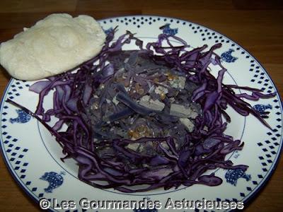 Chou rouge épicé façon dhal