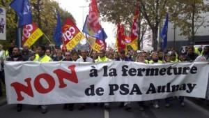 PSA dans les rues de Bobigny le 8 novembre 2012