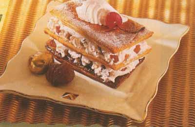 Mille-feuilles de marrons glacés