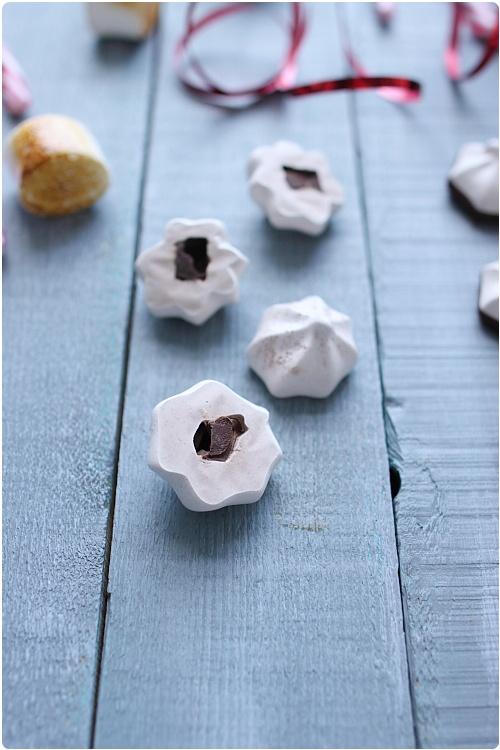 Meringues surprise au chocolat