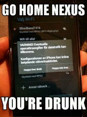 Confondre un Nexus avec... un iPhone !?