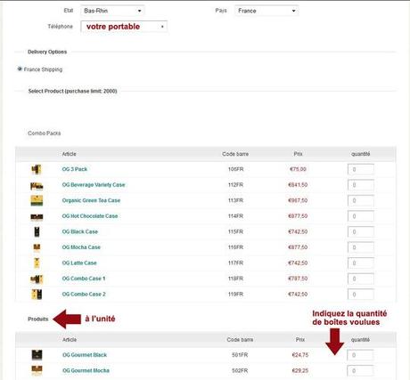 Acheter les Produits Organo Gold