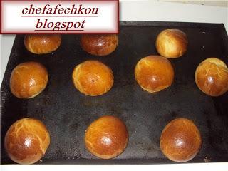Brioches au chocolat blanc