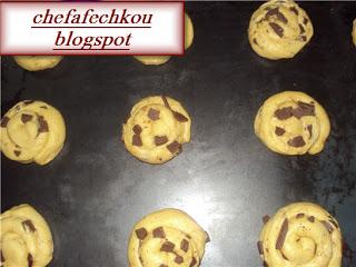 Brioches au pepittes du chocolat