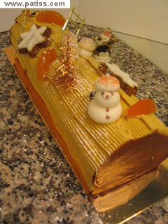 Bûche de Noël traditionelle/moka