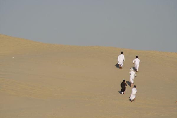enfants sur dune