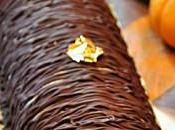 "Conférence" Bûche poires, chocolat noix pécan