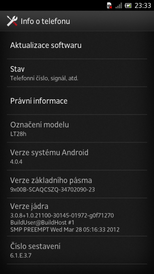 Xperia Ion – Sony pousse le firmaware 6.1.E.3.7
