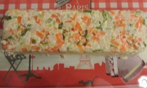 Terrine aux deux poissons oeufs et dès de saumon