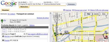 Google Transit prend la voie rapide Google transit example