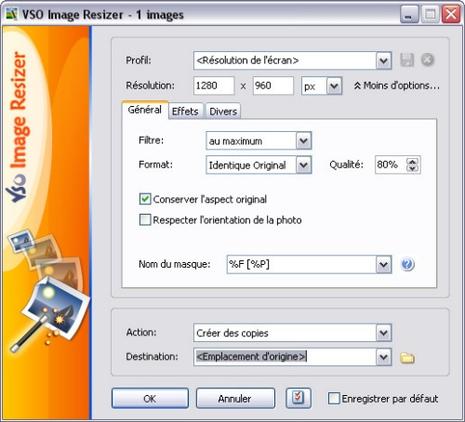 VSO Image Resizer redimensionne vos photos