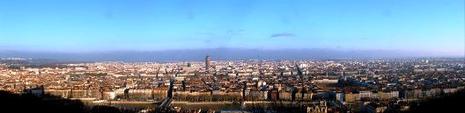lyon vue depuis Fourvière