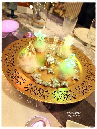 table de noel 4 jeu de lumiere