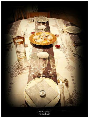 ma table de noel 25 12 2012