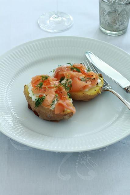 Pomme de terre au four au saumon fumé et cottage ou comment utiliser vos restes