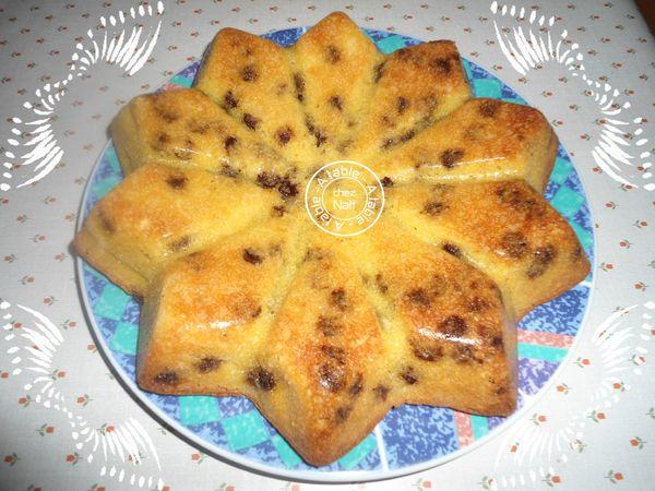 gäteau aux amandes pommes et chocolat